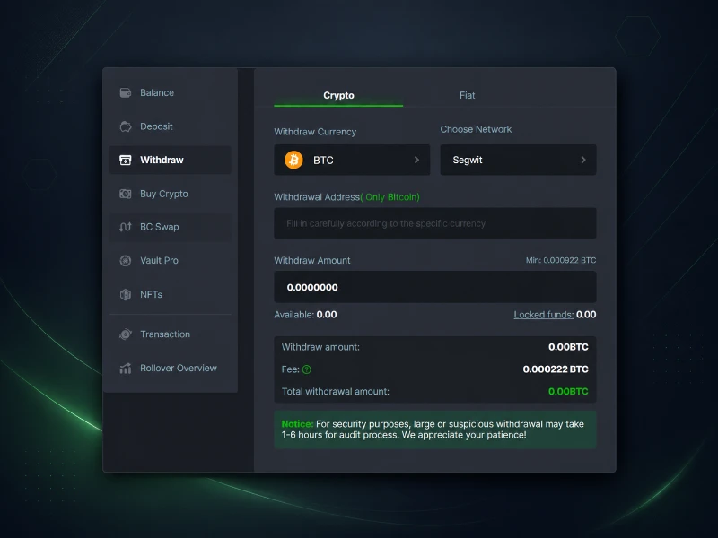 bc.game withdraw window